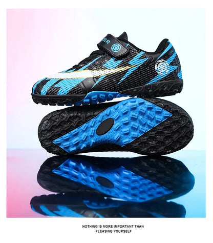 New Child's Football Shoes Society Professional Original Child's Society Cleats Kid Sneakers Indoor Soccer Trainers Youth Sports