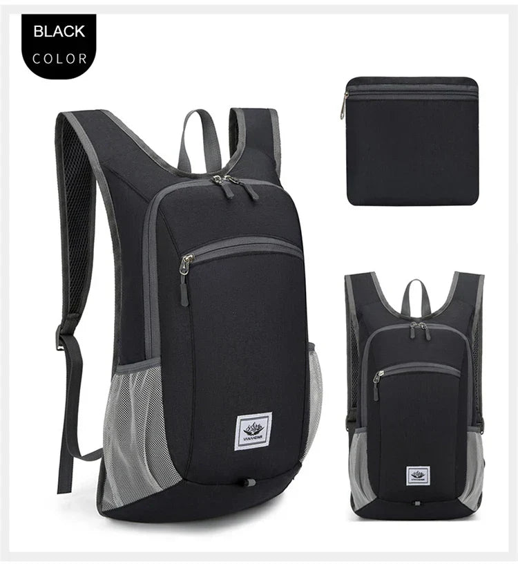 Portable Foldable Backpack,Men Women Ultralight Folding Bag,Outdoor Climbing Cycling Hiking  Knapsack Travel Daypack