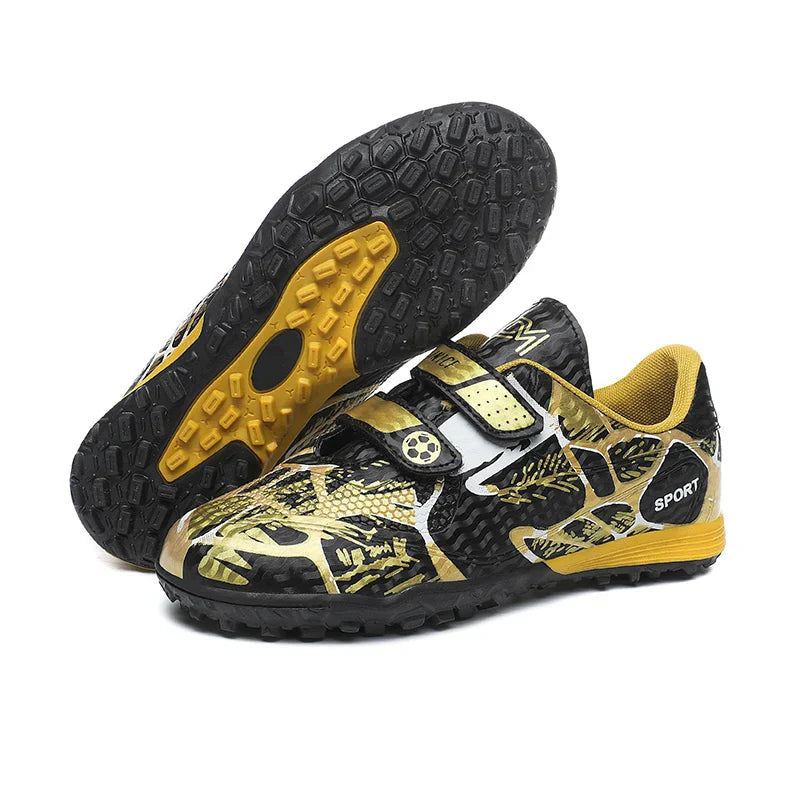 Kids Soccer Shoes Society TF/FG School Football Boots Cleats Grass Sneakers Boy Girl Outdoor Athletic Training Sports Footwear