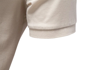 Men's Breathable Silky Polo Shirt Solid Color Soft Skin-Friendly Casual Cool Old Money Style Male Polo Shirts