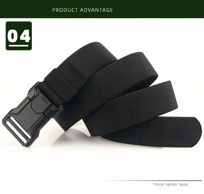 New Quick Release Pluggable Buckle Men Belt Breathable Elastic Outdoors Belts For Men Elastic Pants Belt