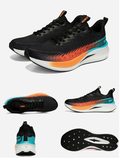 Men Jogging Sports Shoes Carbon Plate Professional Cushioning Sneakers Male Outdoor Breathable Non Slip Running Shoes