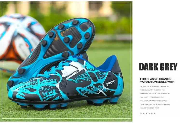 Children Soccer Shoes Sports Society Field Boy Football Shoes Futsal Fast Indoor Sneaker Original Ankle Cleats Football Boots
