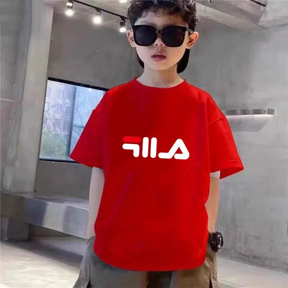 Children Print T-shirt Summer Clothes 3-12Yrs Boys Girls Short-sleeved Top+Shorts Casual Brand Fashion Sports Set Clothing
