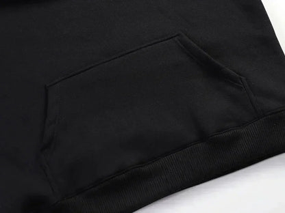 Handheld Game Umbreon Printed Men's Jumper  Spring/Autumn New Loose Daily Gym Sports American Hip Hop Sweater Top