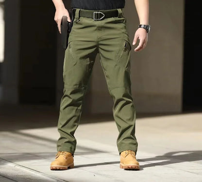 Cargo Pants Men's Outdoor Waterproof Combat Military Trousers Work Joggers Hiking Camping Climbing Elastic 5XL