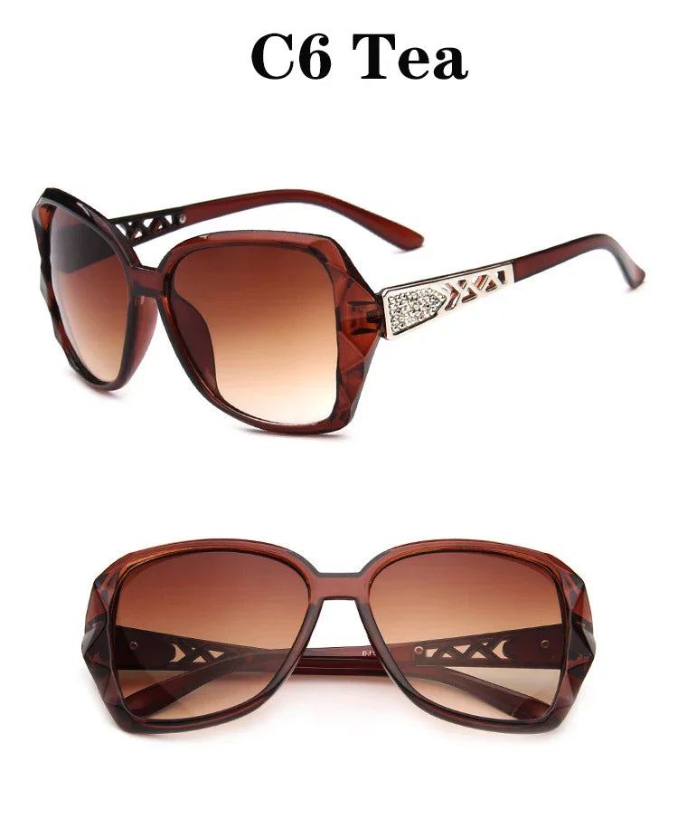 New 2022 big box polarized sunglasses han edition tide female uv web celebrity sunglasses driving round glasses female
