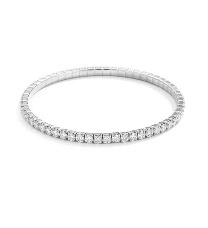 Elastic 2.5mm 3mm Full D Color Moissanite Tennis Bracelet Bangle for Women 925 Silver Pass Diamond Test Hand Link Bracelets