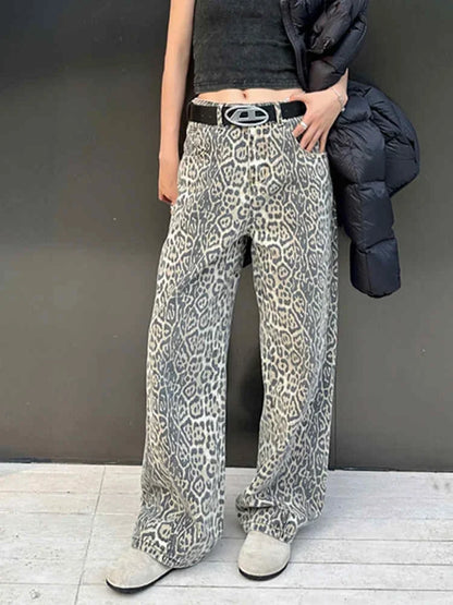 High Waisted Y2k Retro Fashion Streetwear Denim Pants