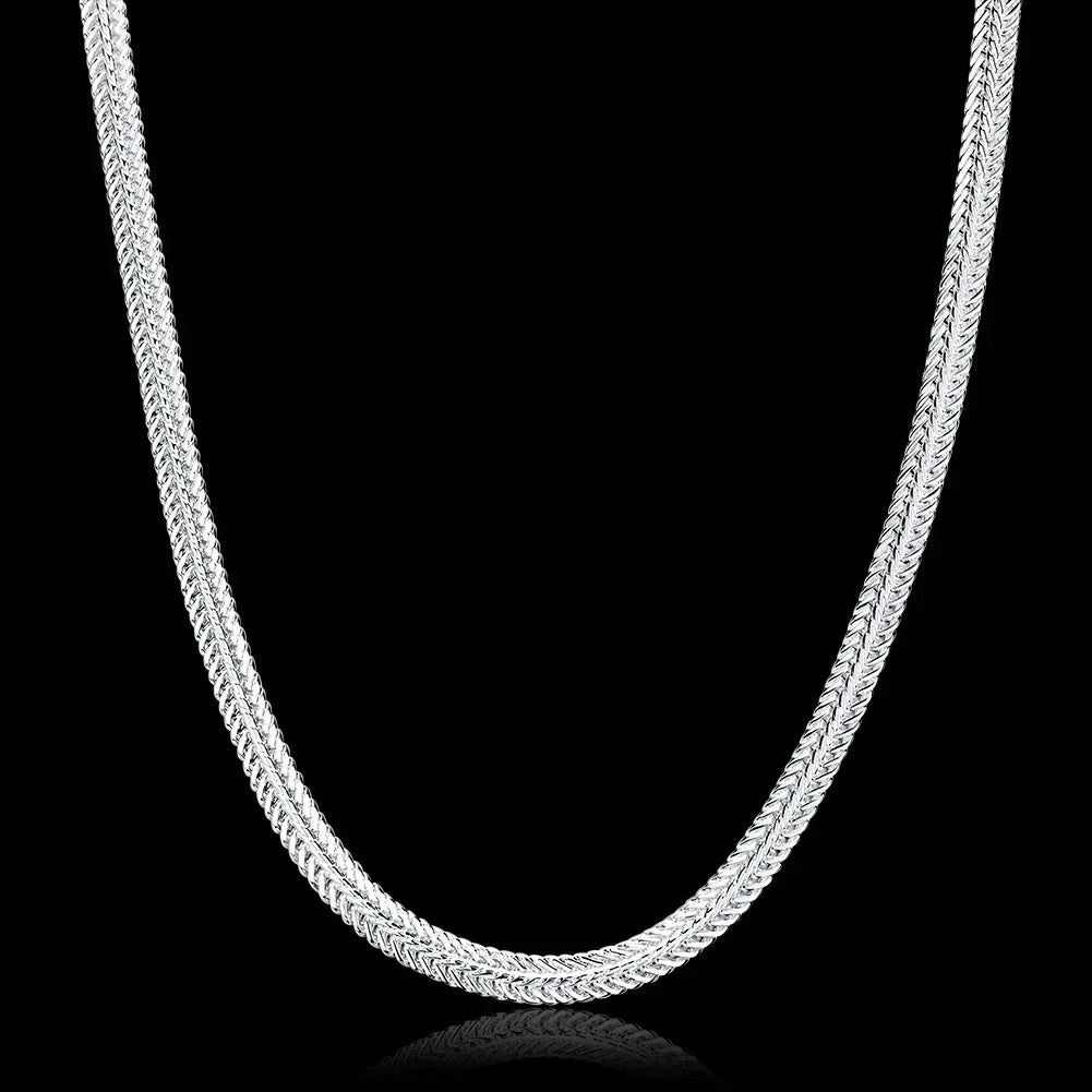 925 sterling silver Snake chain Necklace Noble for women men jewelry designer wedding engagement gifts 50/60cm wholesale price