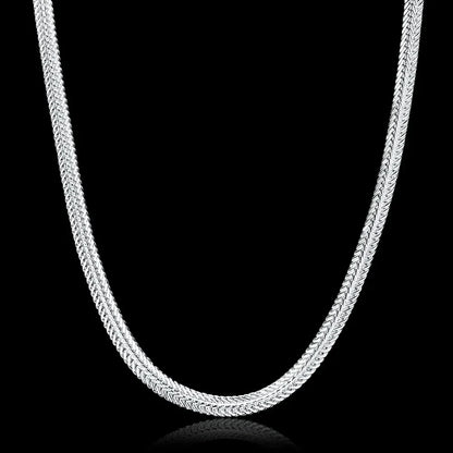 925 sterling silver Snake chain Necklace Noble for women men jewelry designer wedding engagement gifts 50/60cm wholesale price