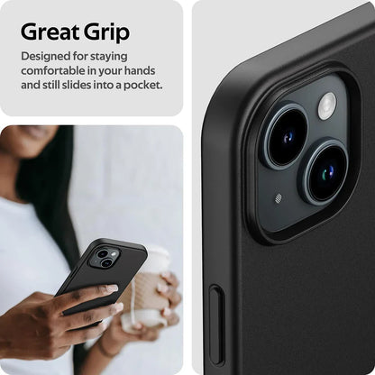 Ultra Thin Matte Silicone Soft TPU Case For iPhone 16 15 14 Plus 13 12 Mini 11 Pro XS Max X XR SE 2 3 7 8 Plus Solid Black Cover