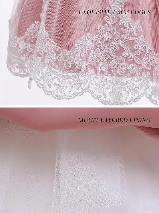 Girls White Baptism Dress Bridesmaid Dresses For Wedding Prom Gown Big Bow Girls Elegant Dresses Red Puffy Christmas Dress