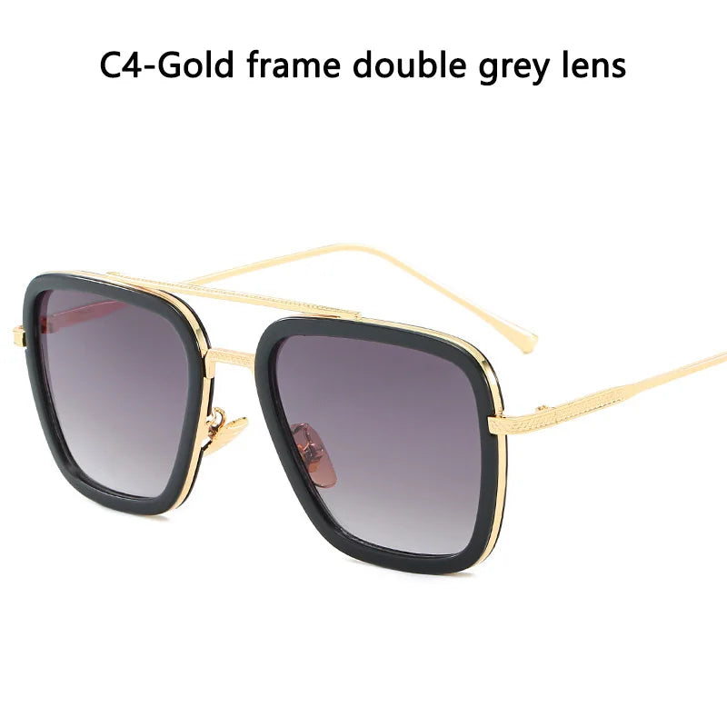 Glasses Men Women Sunglasses Iron man Eyewear Steampunk Sun Glasses