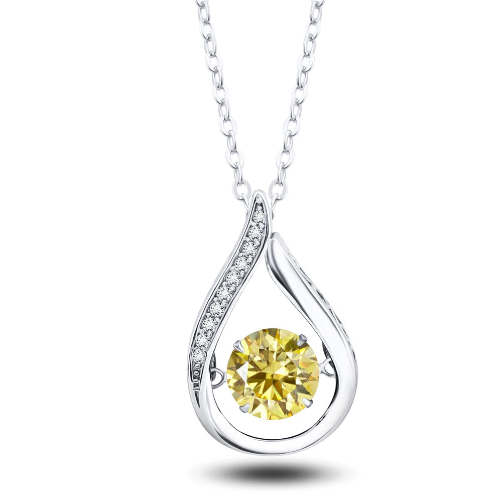 Real 925 Silver Moissanite Jewelry Set pendant necklace ring Stud Earrings Solitaire Pendant Necklace Set for Women Men Gift