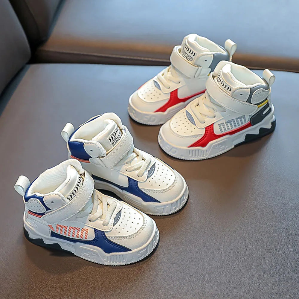 Children Fashion Soft-soled Anti-slippery Sneakers Kids Trend Fashion Basketball Shoes Boys Casual Sport Shoes Kids Tennis Shoes