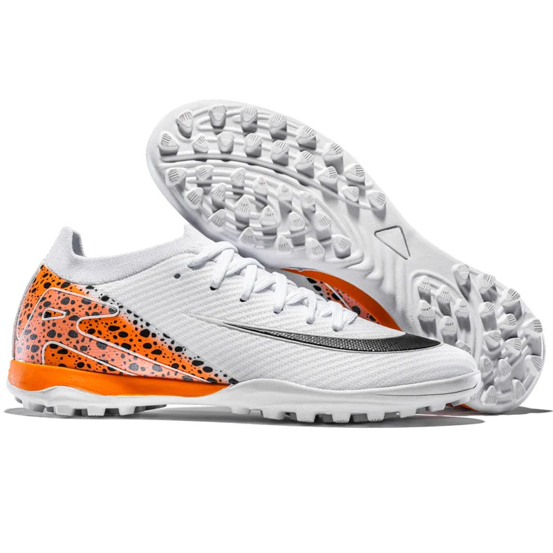 Soccer Cleats for Men Women AG/TF Breathable Cushioned Insole Anti-Slip Outdoor Sports Artificial Grass Football Boots
