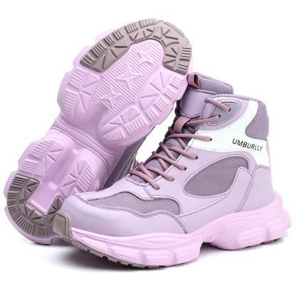 Work Safety Shoes Womens Steel Toe Cap Puncture-Proof Anti-smash Boots Sport Indestructible Boots Wear Lightweight Sneakers
