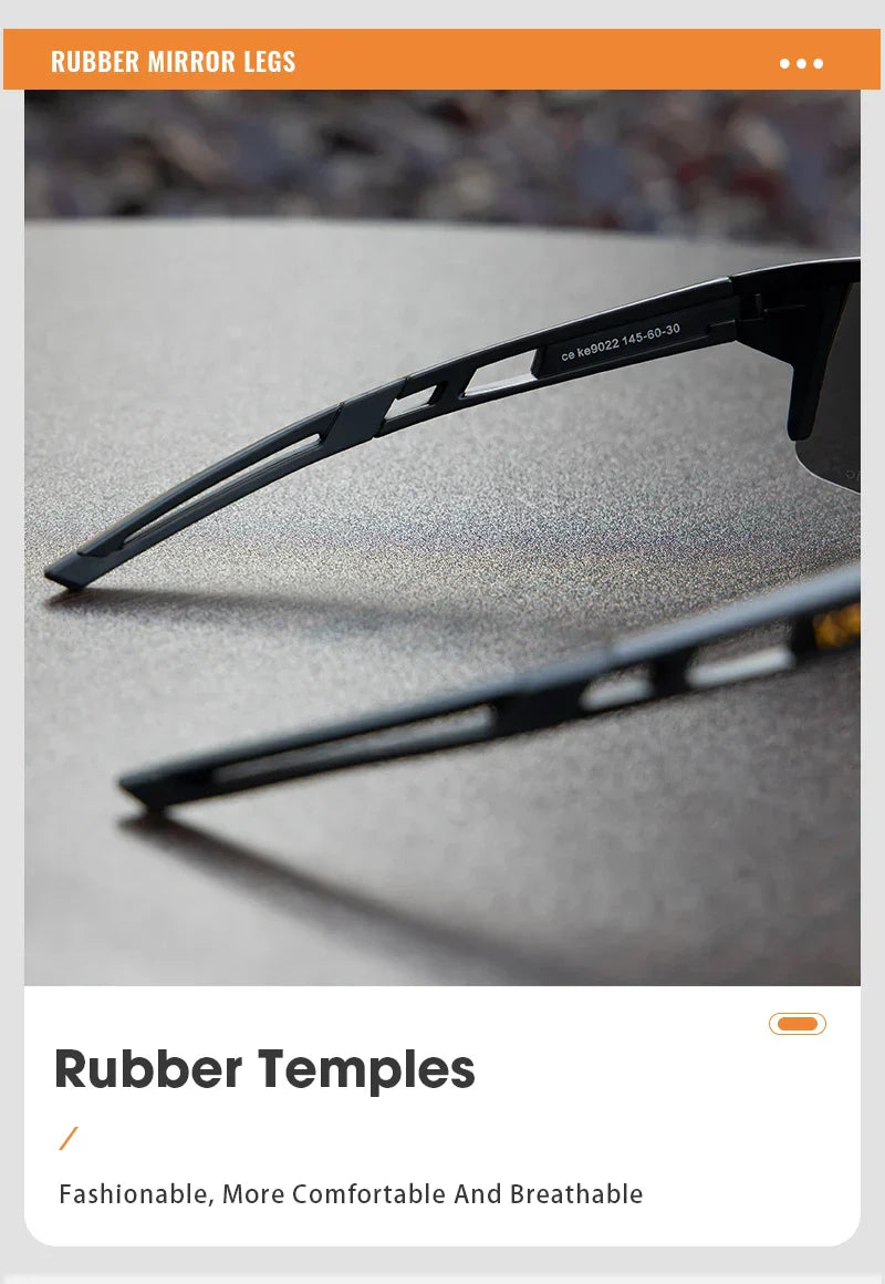 Photochromic Cycling Sunglasses for Men Women Bike Glasses Riding Driving UV400 Mountain Bicycle Goggles Eyewear Sports