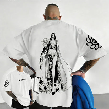 Printed T-shirt 2026 Men's and Women's Summer New Harajuku Large Loose Casual Parent-child Top