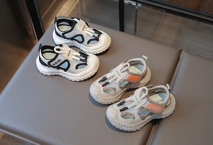 Kids Sport Sandals Summer Outdoor Casual Shoes Soft Breather Anti-slip Children Sneakers Unisex Boys Girls Close-toed Sandals