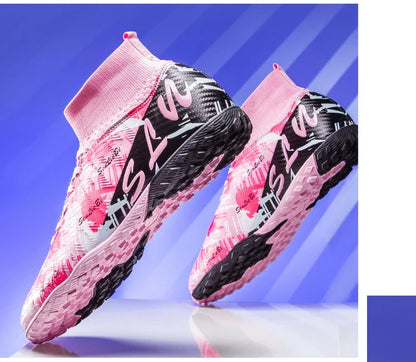 Size 34-46 Men FG/TF Football Boots Futsal Professional Unisex Kids Soccer Shoes Training Outdoor Boys Football Shoes Sneakers