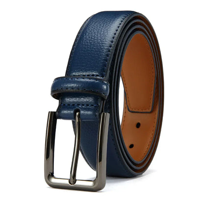 Men Belts High Quality Genuine Leather LONG Large Pin Buckle Metal Automatic Buckle Male Belts Strap Mal 115cm 135cm Size