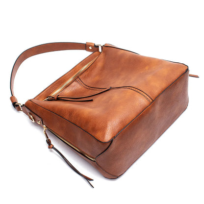 Didabear Hobo Bag Leather Women Handbags Female Leisure Shoulder Bags Fashion Purses Vintage Bolsas Large Capacity Tote Bag