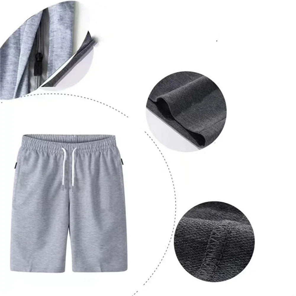 Mens Sports Pocket Solid Drawstring Board Trunk Beach Short Pants Shorts