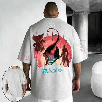 T-shirt Summer New Majin Buu Co Branded Unisex Harajuku Oversized Loose Casual Parent-child Short Sleeved