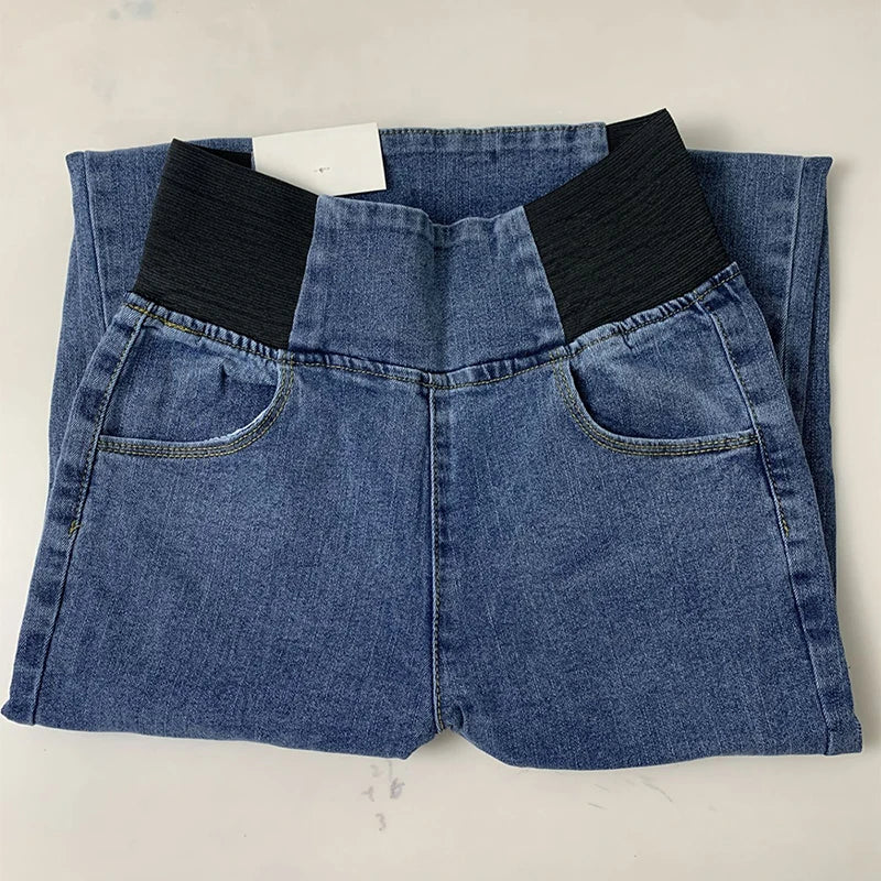 High Waist Pencil Jeans Women Classic Skinny Casual Denim Pants