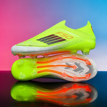 Men Football Boots Training Breathable Drop Shipping Match Sport Cleats Soccer Shoes FG Ultralight Long Spikes Indoor Sneakers