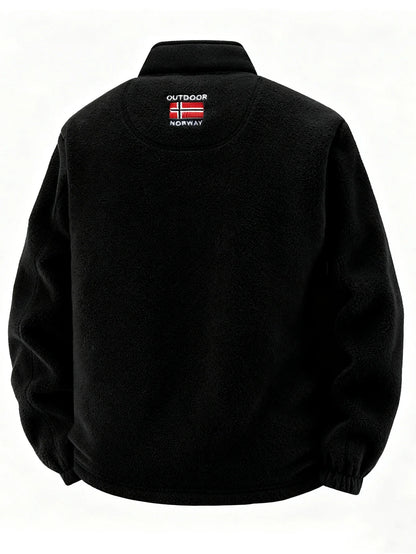 Men's Fleece Jacket, Soft and Skin-Friendly, Heat-Retaining and Wind-Resistant, Suitable for Daily Commuting, Home Leisure, Outdoor Walking, Casual Gatherings with Friends, Layering in Autumn and Winter, and Short Trips