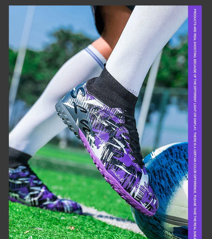 Size 34-46 Men FG/TF Football Boots Futsal Professional Unisex Kids Soccer Shoes Training Outdoor Boys Football Shoes Sneakers