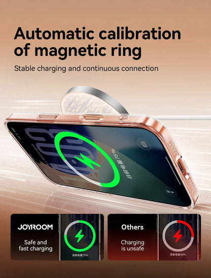 Magnetic Case For iPhone 17 Pro Max Case Anti Yellow Transparent Cover For iPhone 17 Pro Max Wireless Charger Thin Cover