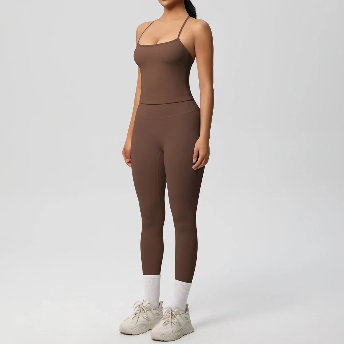 2PCS Yoga Set Nude Feeling Workout Sets Women Tracksuit Gym Push Up Fitness Running Workout Sportwear Sport Bra Leggings Suit