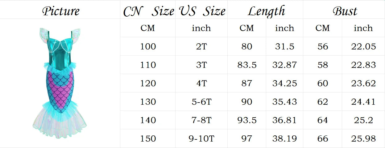 Blue Red Purple Three Colors Mermaid Flying Sleeve Fishtail Beautiful Dress For Girl Summer Beach Party Cool Swimsuit Set