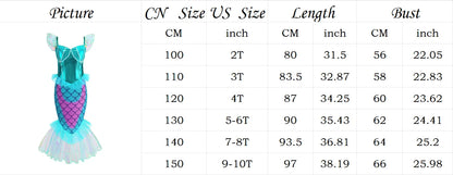 Blue Red Purple Three Colors Mermaid Flying Sleeve Fishtail Beautiful Dress For Girl Summer Beach Party Cool Swimsuit Set