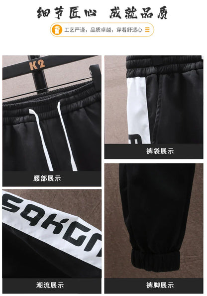 Spring Men Sportswear Tracksuit 2 Piece Running Sets Sports Hooded Jacket+Pant Sweatsuit Male Print Clothing Streetwear