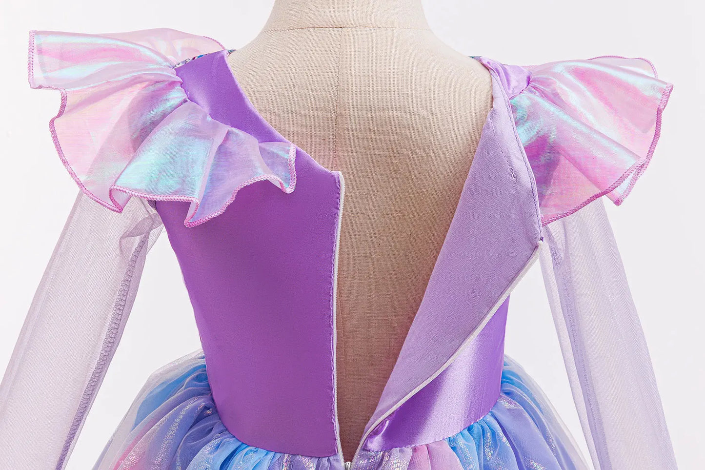 Wicked For Good‌ Girls Cosplay Purple Witch Glinda Princess Cute Dress + Accessories Birthday Party Performance Set