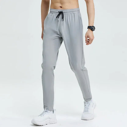 New Pencil Pants Tight Jogging Casual Mens Running Breathable Quick-Drying Ice Silk Outdoor Gym Sports Fashion Fitness Pant