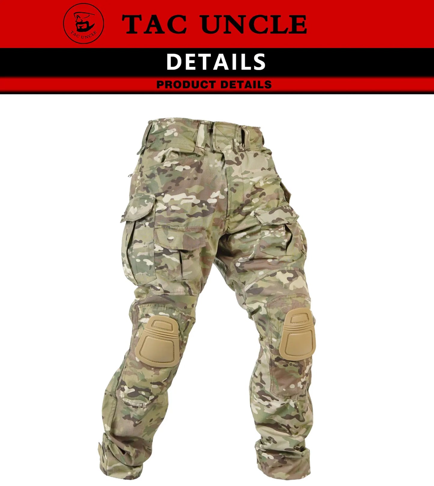 Tactical G3 Pants Cargo Combat Pants With Knee Pads Tactical Trousers Cotton Polyster Hiking Hunting Paintball Outdoor Sports