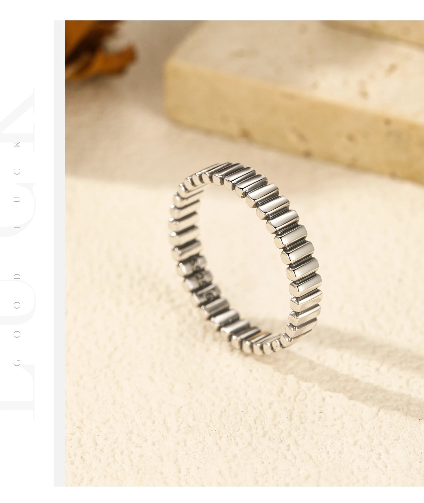 925 Sterling Silver Vintage Exquisite Geometric Stackable Eternity Band Rings For Women Retro Daily Fine Jewelry Gifts