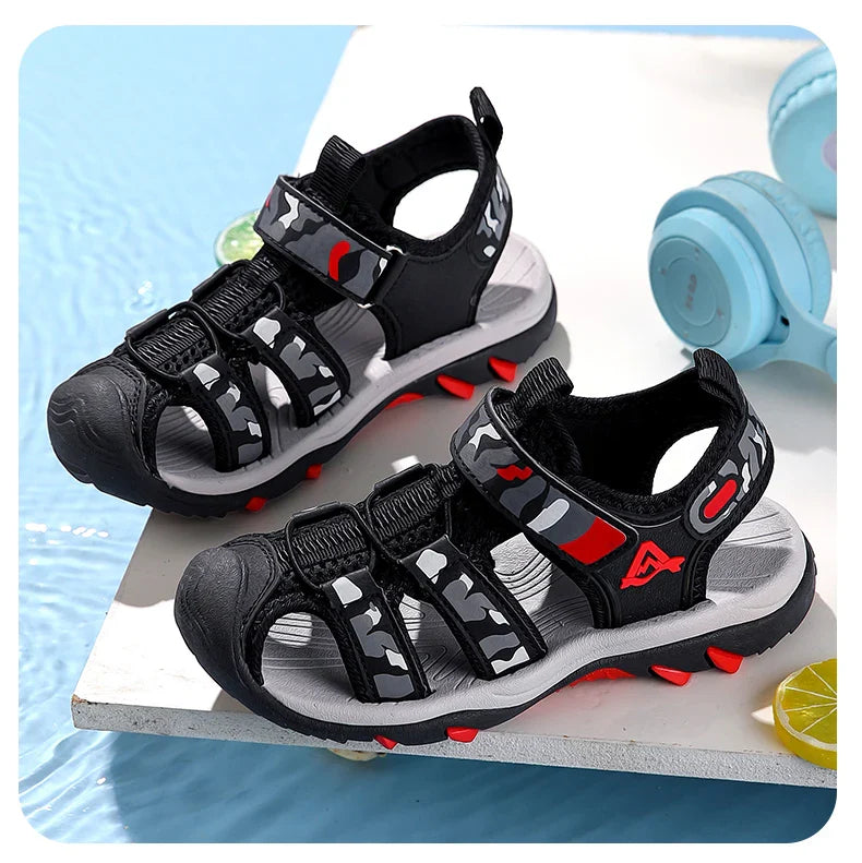 Children Girls Boys Sandals Children Beach Sandals Non-slip Soft Bottom Breathable Boys Shoes Outdoor Kids Shoes