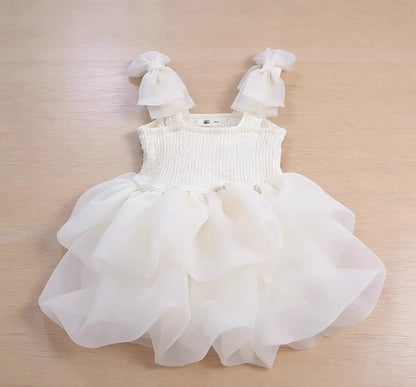 2026 New Sleeveless Summer Dress for Girls Puffy Tutu Dress Elegant Party Dresses Birthday Gift Gown Baby Girl Princess Dress