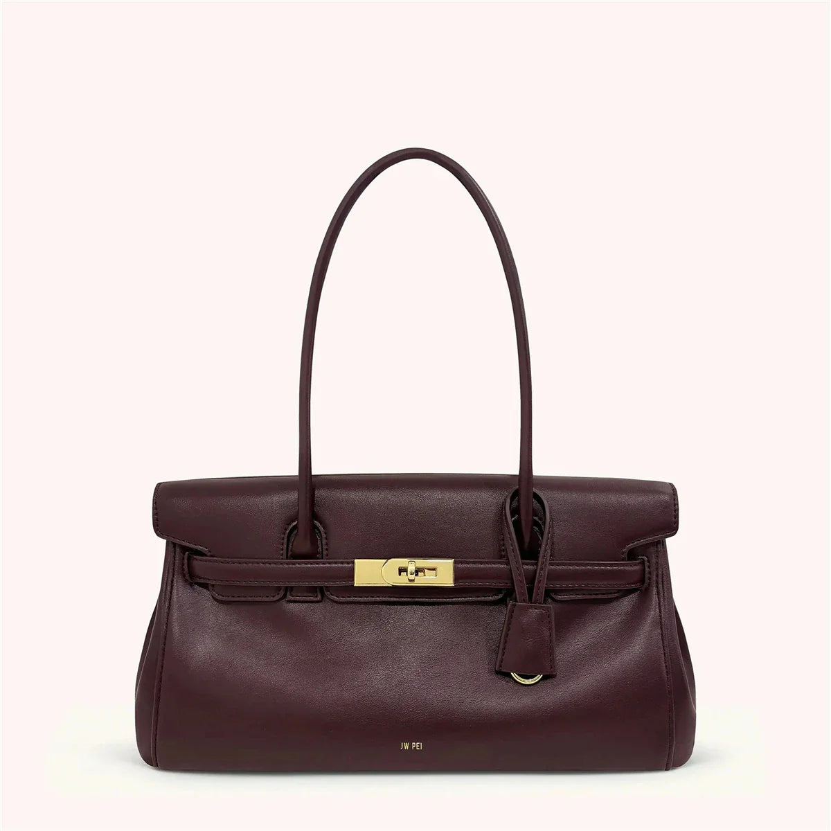Women's 2026 New Yara Underarm Bag Large Capacity Breadstick Bag Small Design Trendy Lock Buckle Soft Leather Handbag