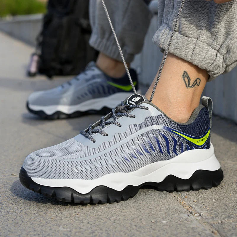 Lightweight Safety Shoes Men Work Shoes Steel Toe Cap Working Boots Sneakers Man Anti Puncture Breathable Sport Work Shoes