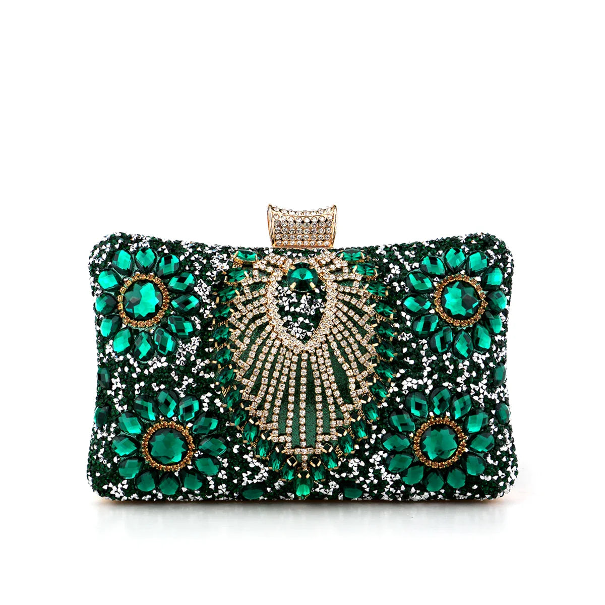 Acrylic Flower One Side Glitter Tassel Women Evening Bags Diamonds Small Day Clutch Luxury New Chain Shoulder Handbags For Party