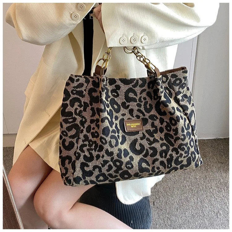 Best Selling Women's Bag, Retro Leopard Print Single Armpit Shoulder Bag, Large Capacity Tote Bag, Daily Handbag Women Shopping