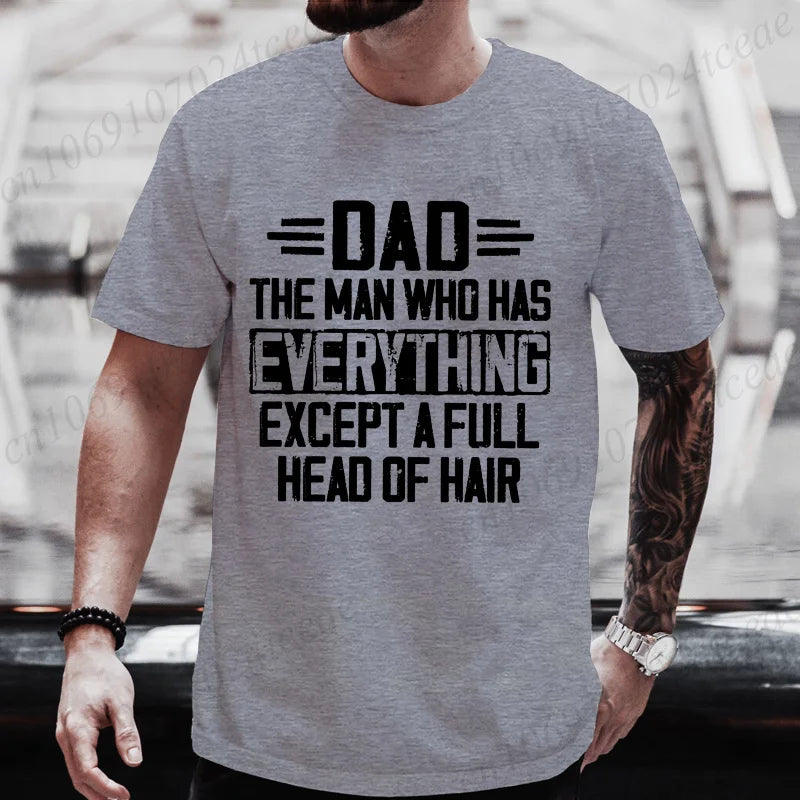 Men Funny Dad T Shirt T-Shirts Clothing Casual Short Sleeve Graphic Printed Tees Fashion Hip Hop Streetwear Father Gift Tops